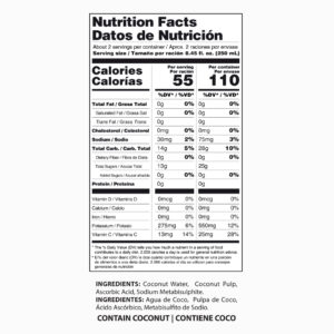 100% Coconut Water with Pulp - Can of 16.9 Fl. Oz. - Box of 12 Cans - Image 5